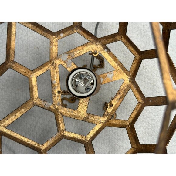 Sphere Shaped Hanging Light Home Decor Gift Idea Geometric Boho Modern Electric - Picture 12 of 16